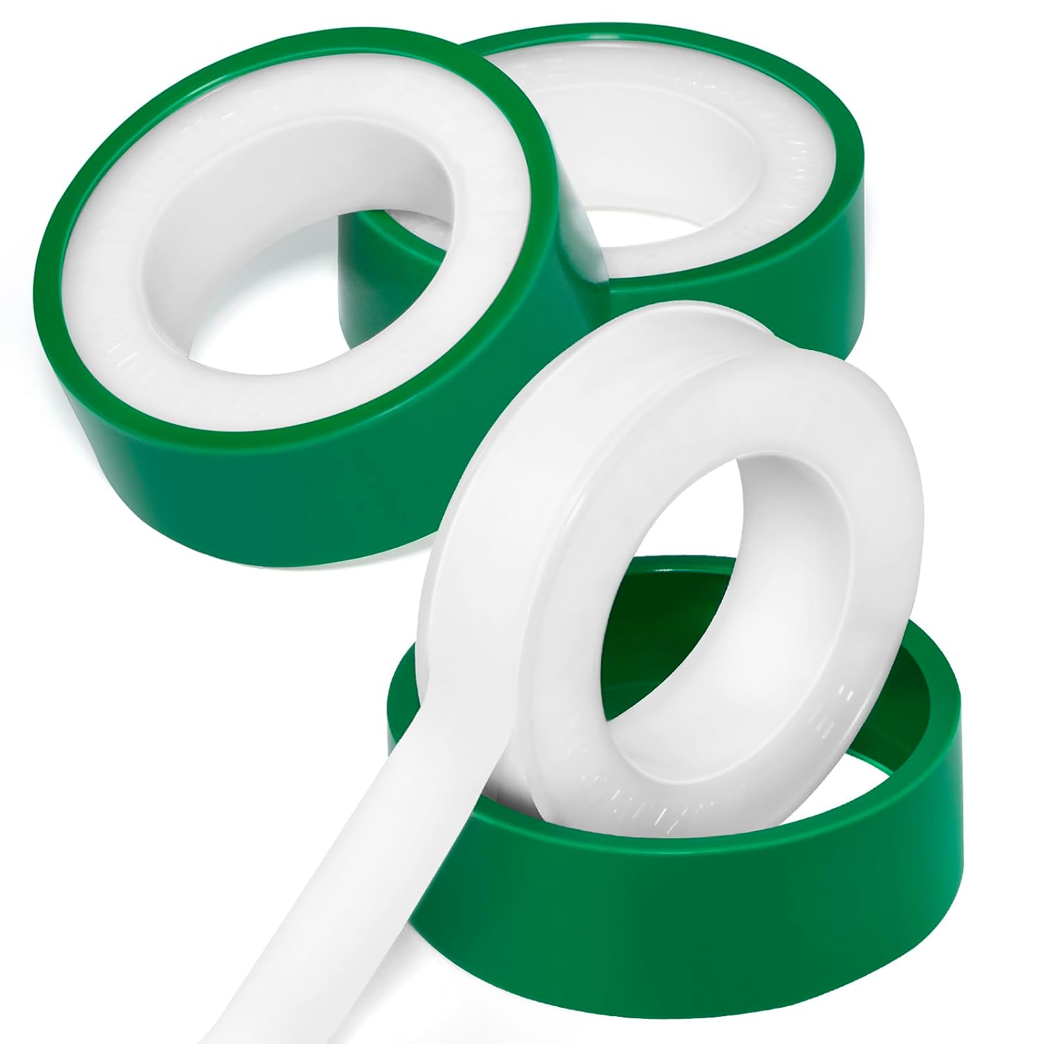 3 Roll Teflon Pipe Sealing Tape - 374 to 536F 390 in Length Green