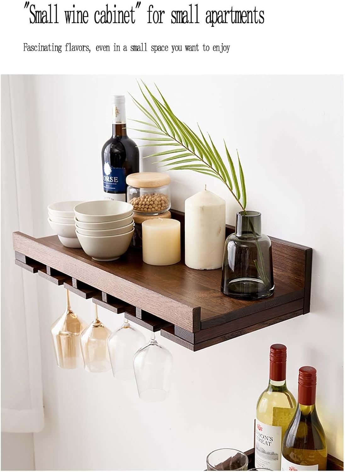 ZUGIATP Wall-Mounted Wine Rack for Wine and Champagne