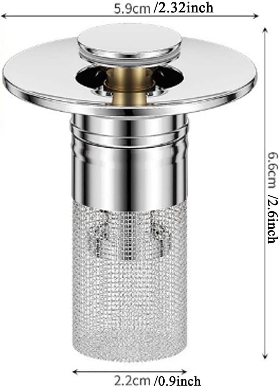 Timnamy Drain Strainer for Bathroom Sink and Bathtub
