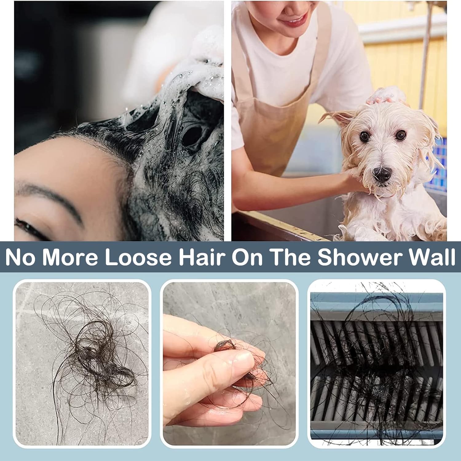 Oneasmot Silicone Hair Catcher Wall 2 in 1
