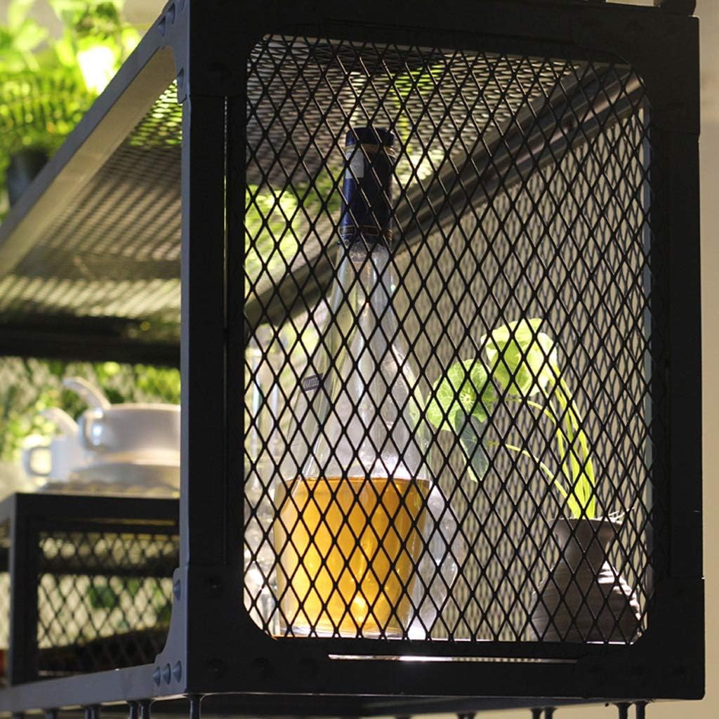 Iron Wine Rack Wall Mounted for Home Bar Decor
