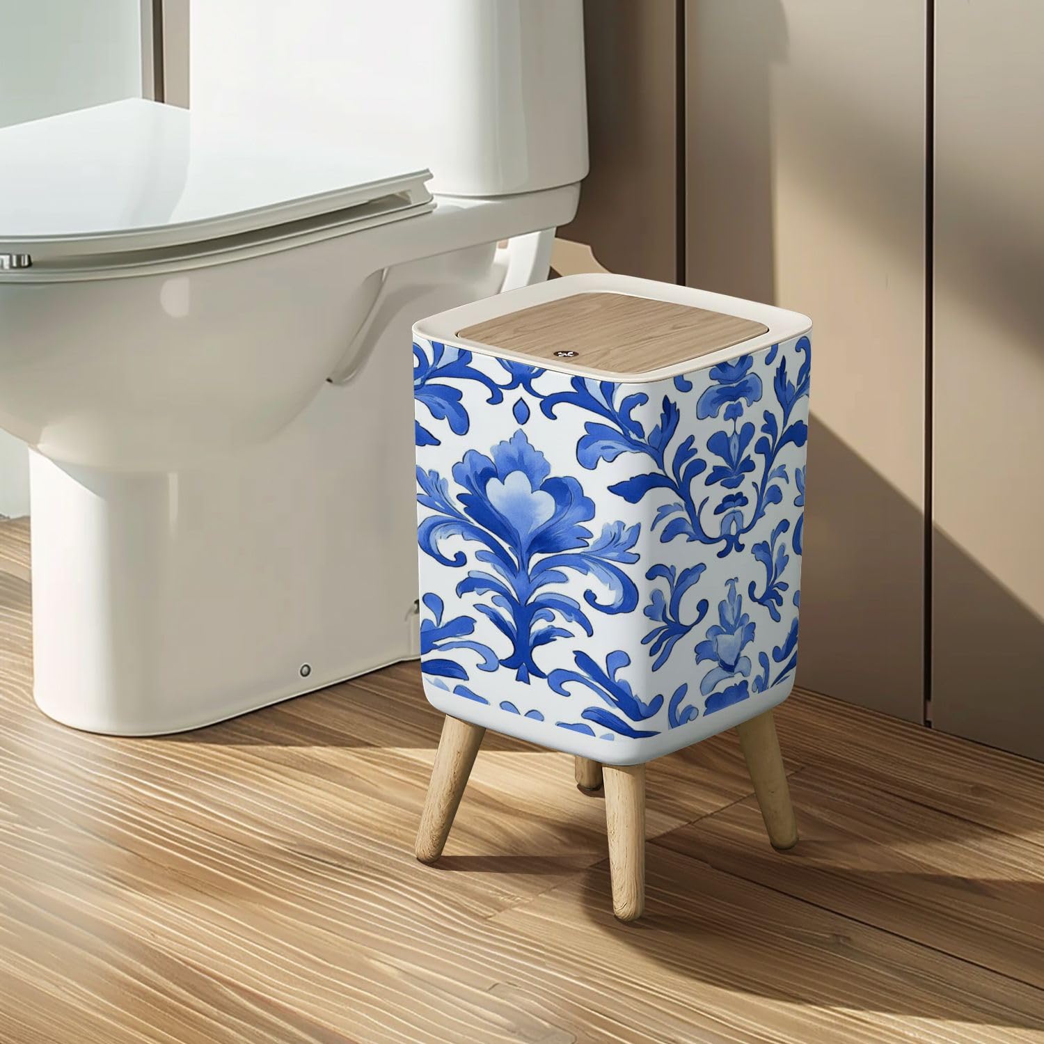 26 Gallon Small Trash Can withPress Cover Dog Proof Lid