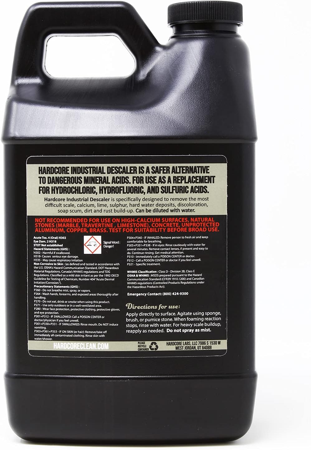 Hardcore Industrial Descaler 64 Ounce Water Scale Remover