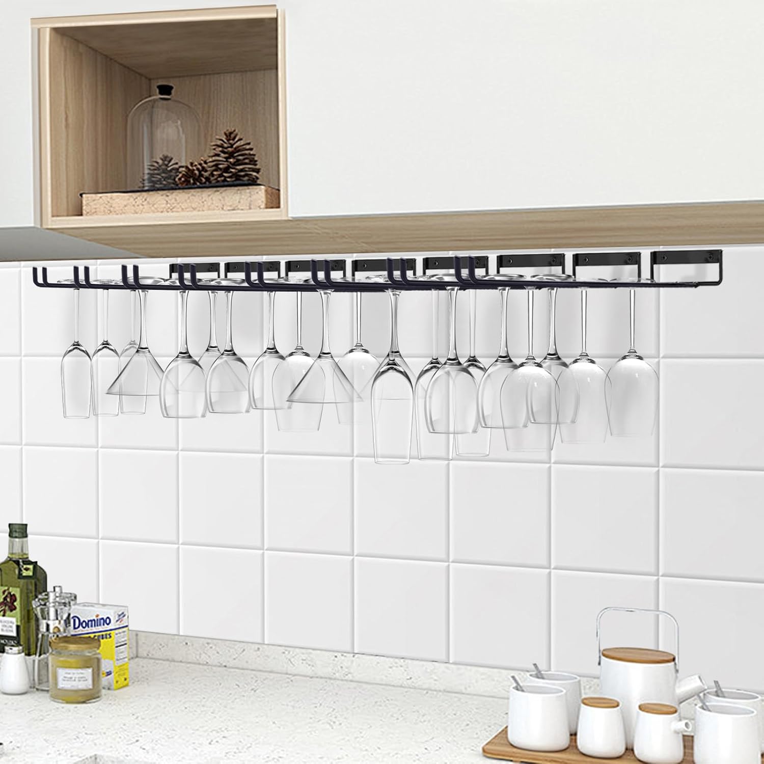 118 Inch Wine Glass Rack Set of 4 Metal Holder