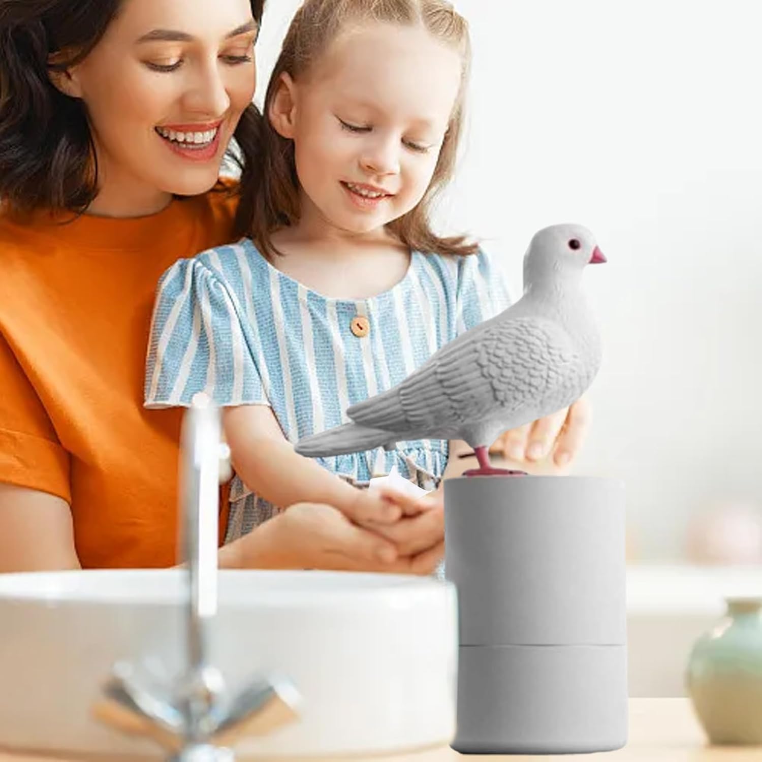 Foaming Soap Dispenser with Sensor Touch - Bird Shape for Kids