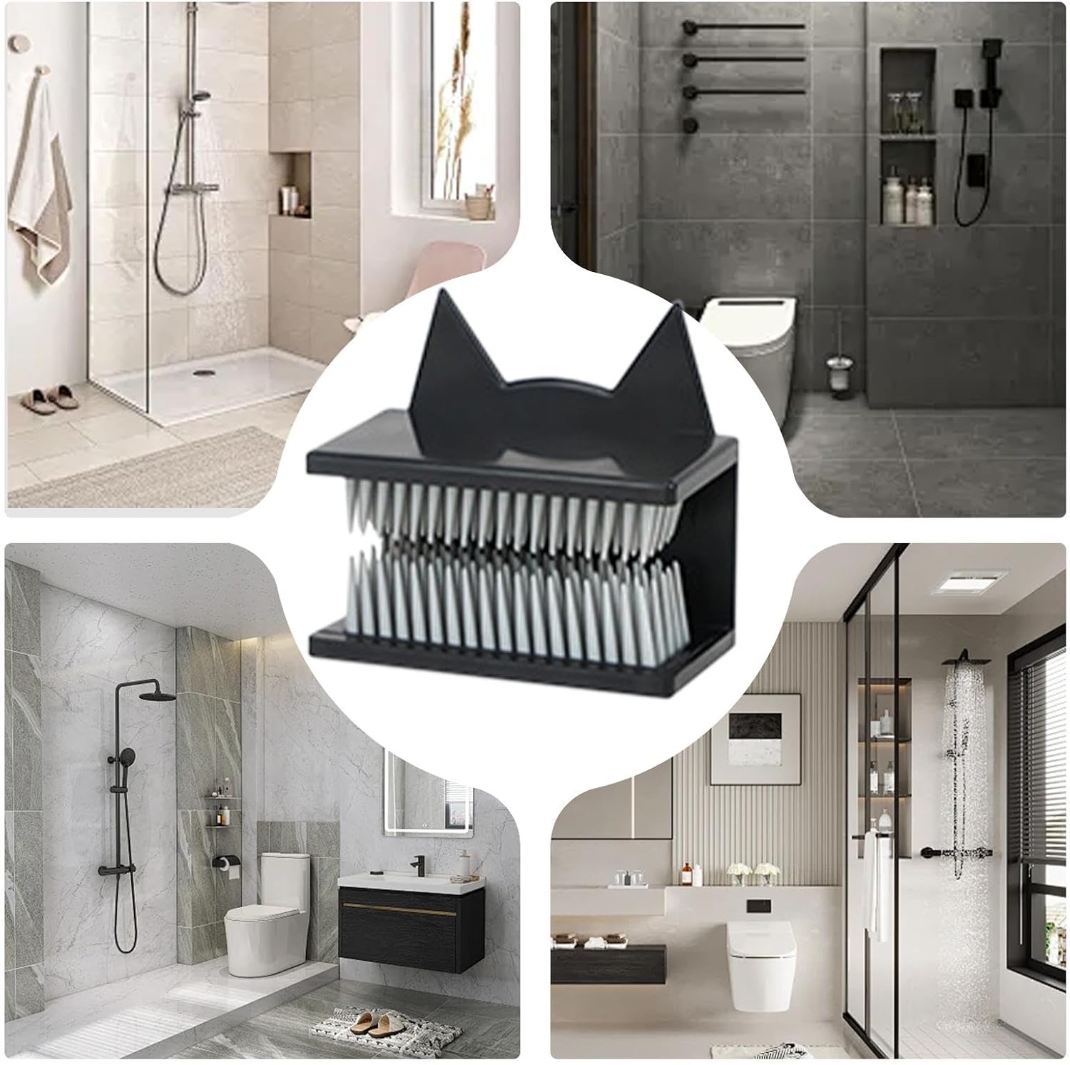Wall Hair Catcher Reusable Shower Drain Protector