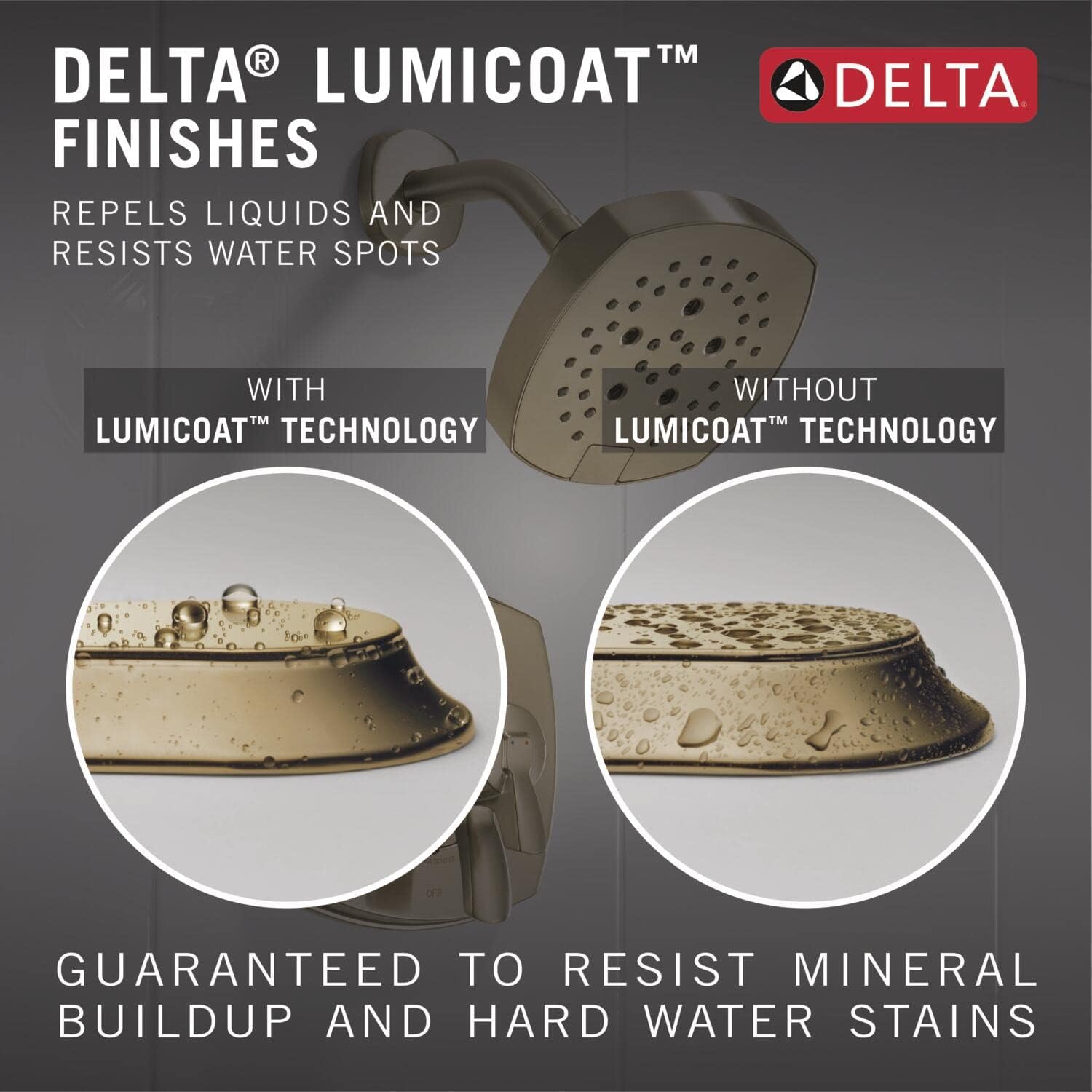 Delta 5-Spray In2ition Dual Shower Head with Handheld Magnetic Docking