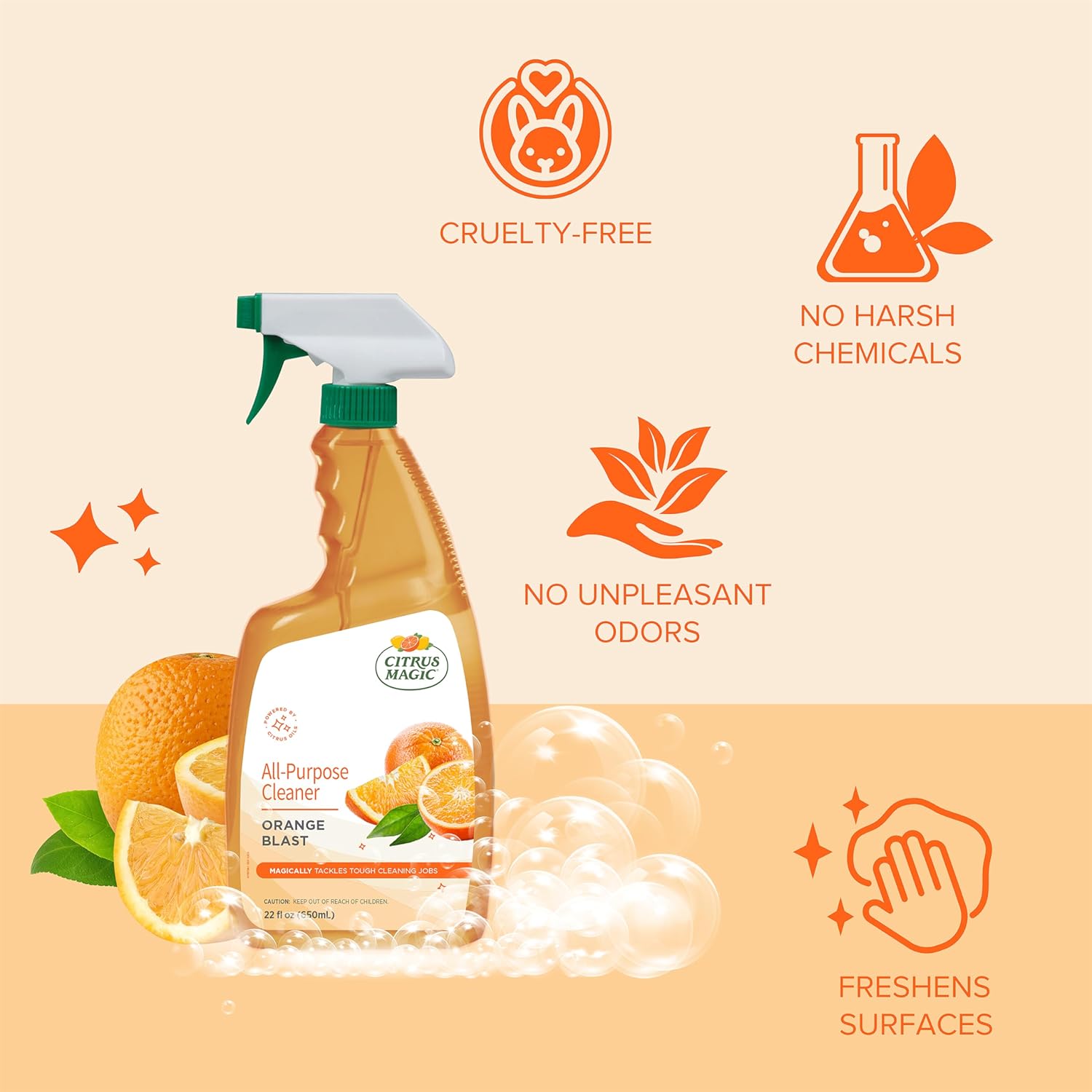 Citrus Magic All Purpose Cleaner Orange Blast 22-Fluid Ounce