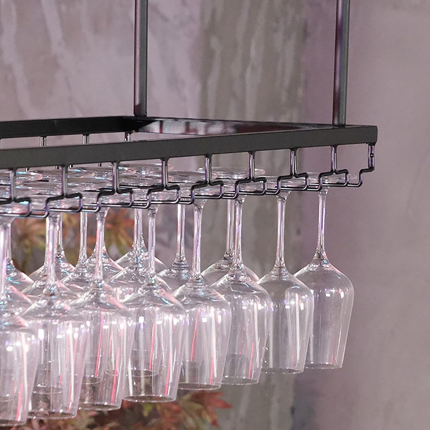 ZJDYDY Wall-Mounted Wine Rack Holder 60x35cm