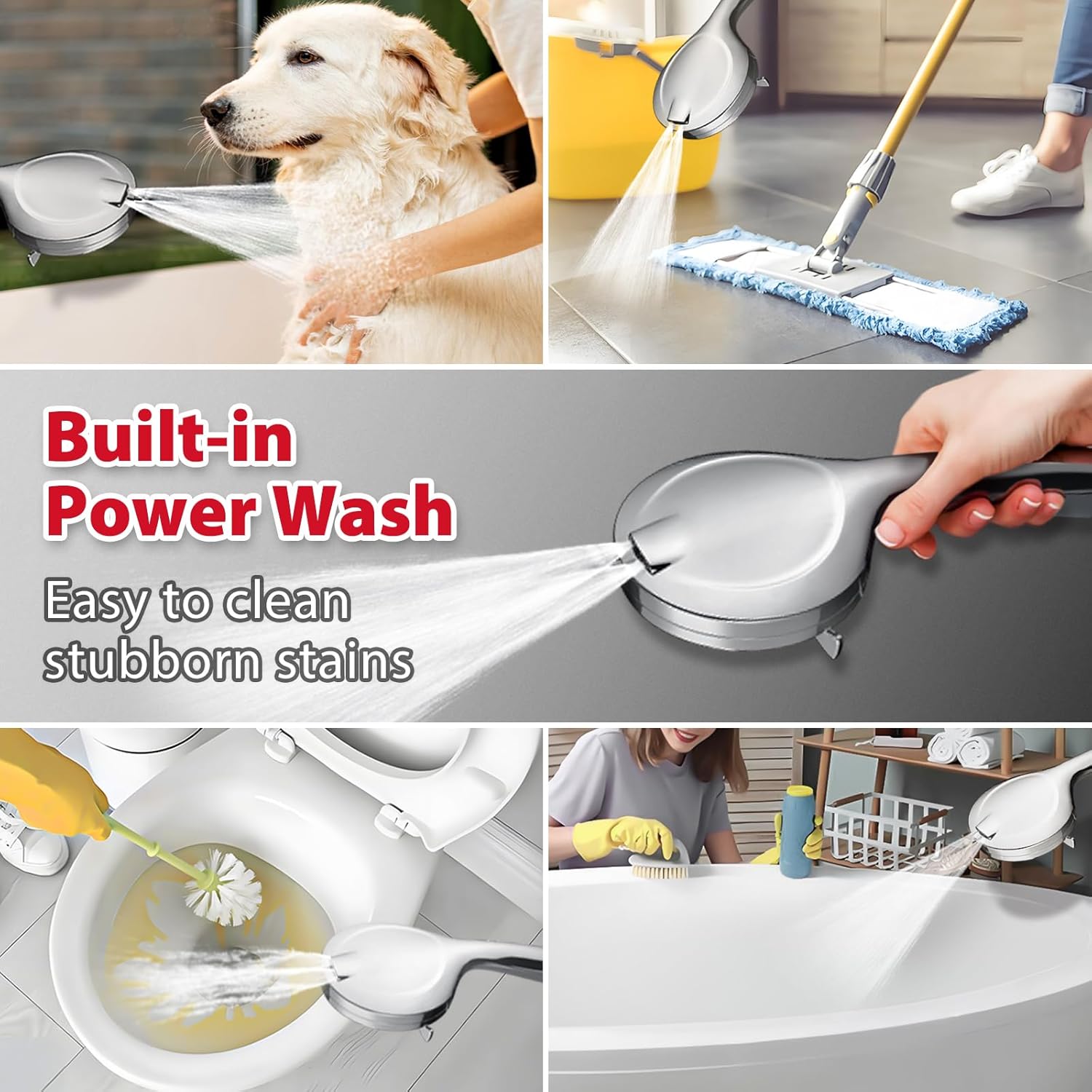 GRICH 2-in-1 Dual Shower Head with Handheld