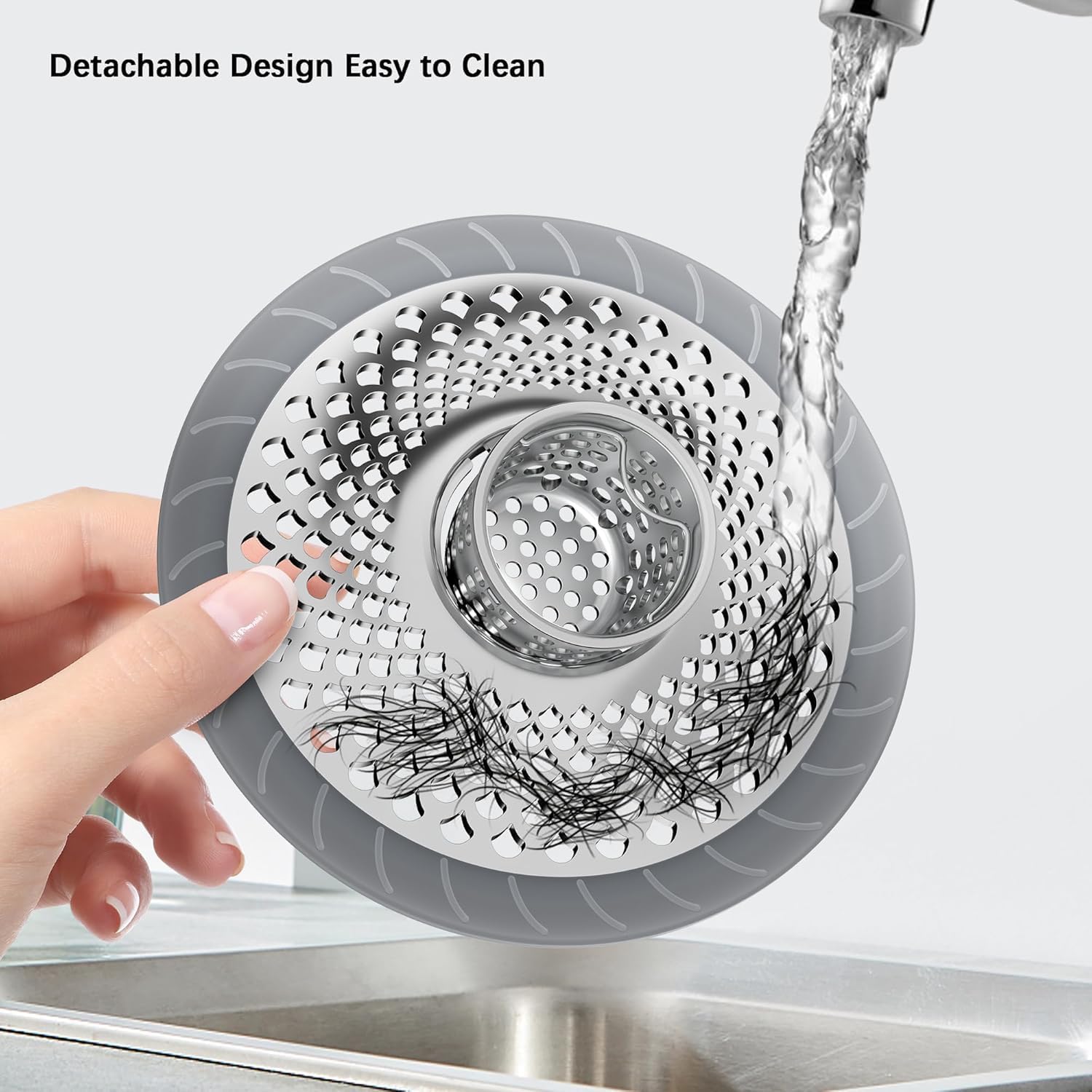 Burfocus Sink Protectors for Kitchen Sink - Silver
