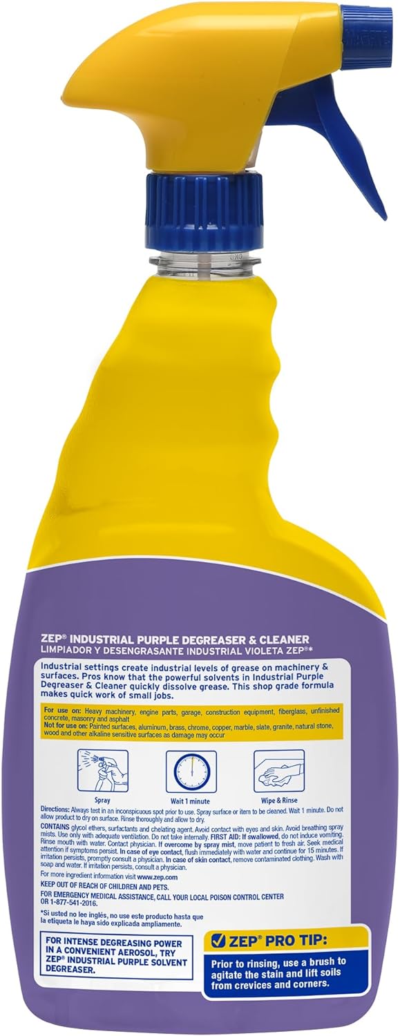 Zep Industrial Purple Cleaner Degreaser 32 oz Case of 12