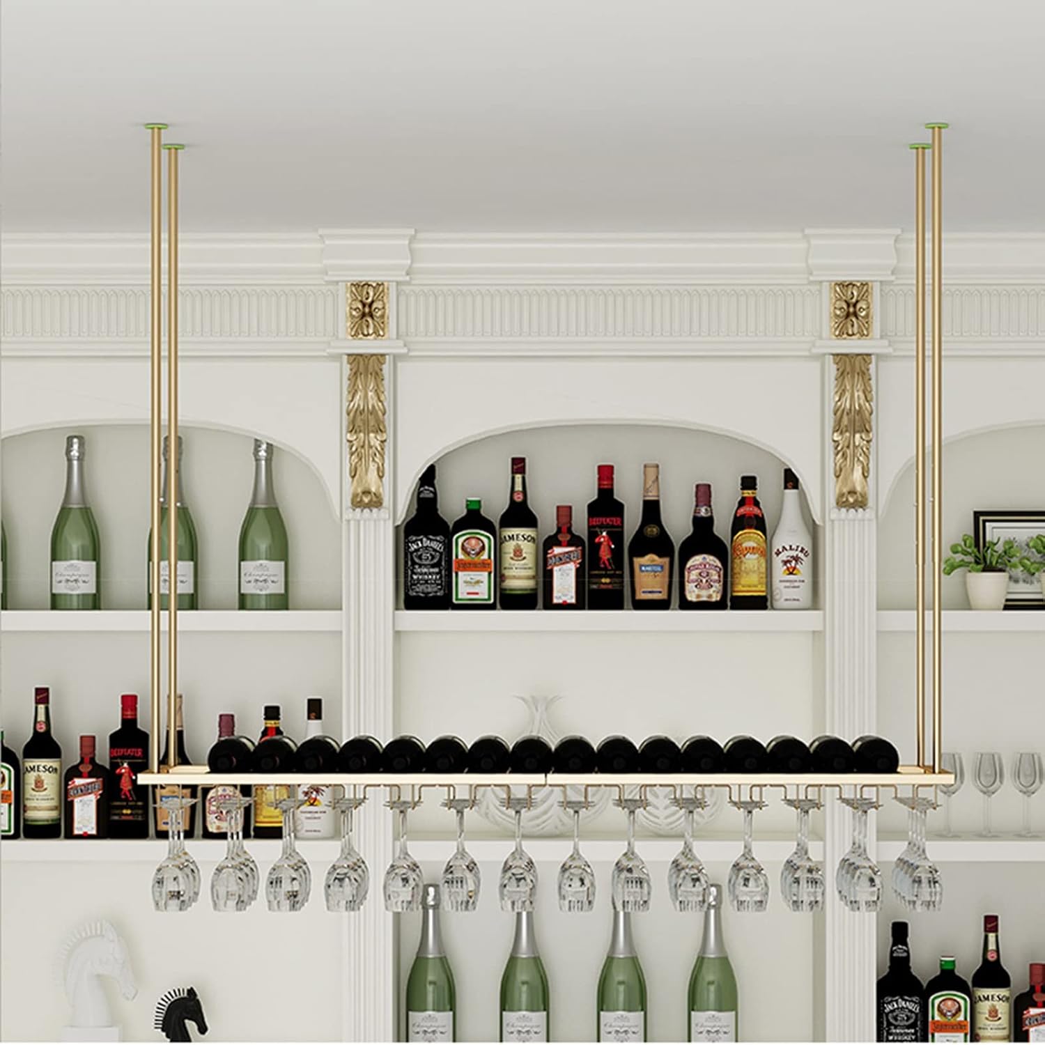ZJDYDY Wall-Mounted Wine Rack Holder