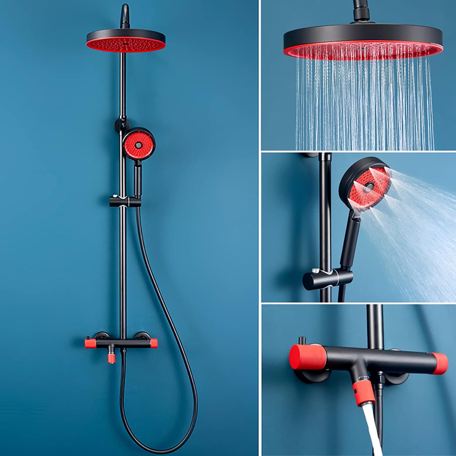 8 Inch Thermostatic Shower System with 3 Modes 1