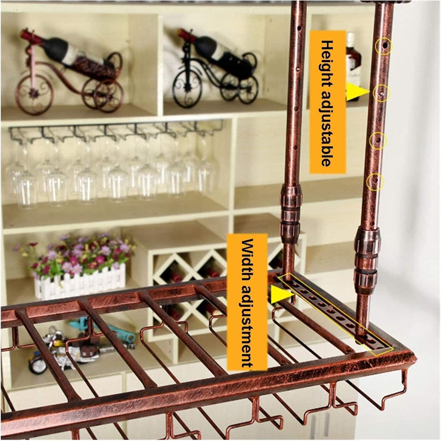 ALDEPO Wall-Mounted Wine Glass Holder
