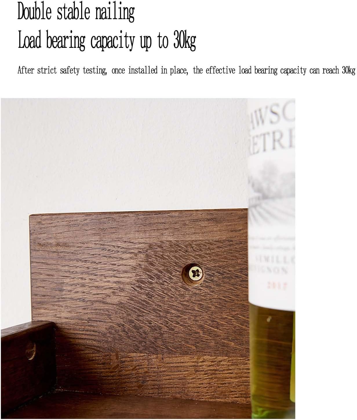 ZUGIATP Wall-Mounted Wine Rack for Wine and Champagne