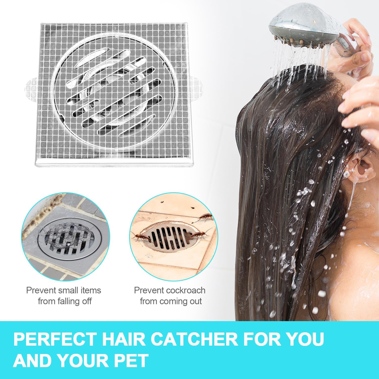 25pcs PEUTIER Shower Drain Hair Catchers