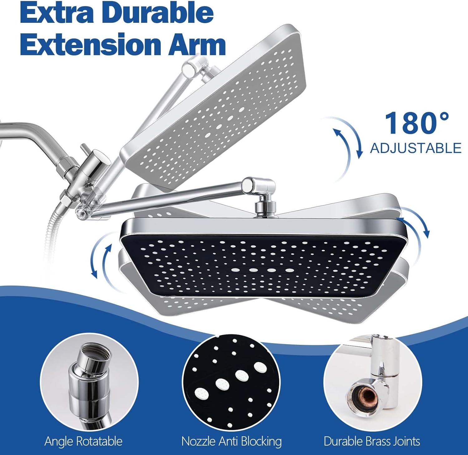Ashwanth 14 High Pressure Rain Shower Combo