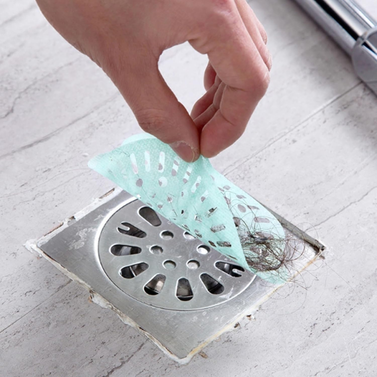 40PCS 4 Inch Disposable Drain Hair Catcher Stickers