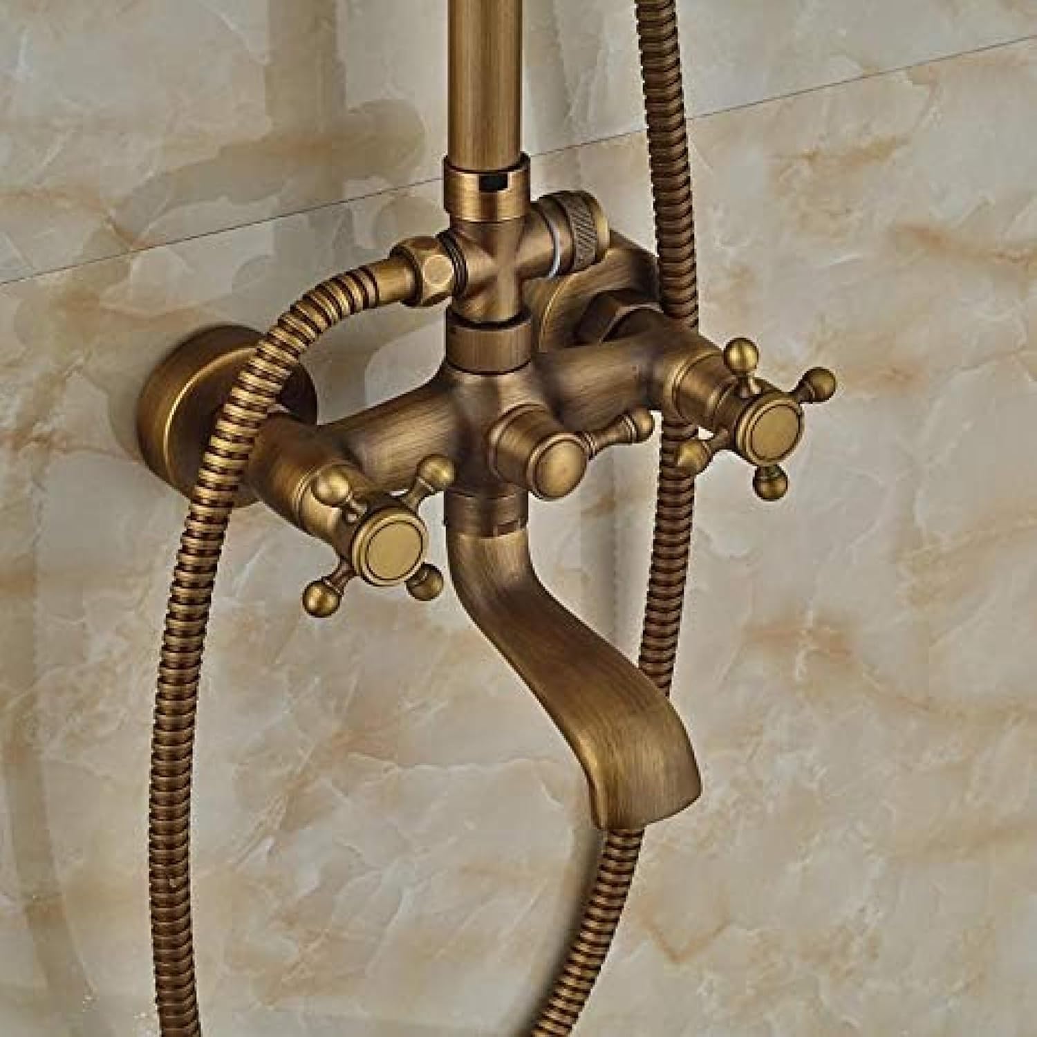 TECKI 8 Rainfall Shower Head Set with Handheld