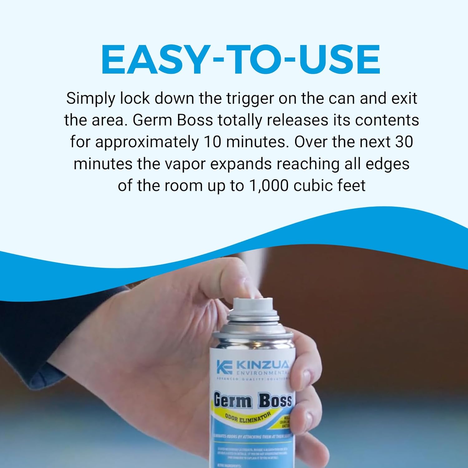 Kinzua Environmental Germ Boss Odor Eliminator Fogger 6 oz