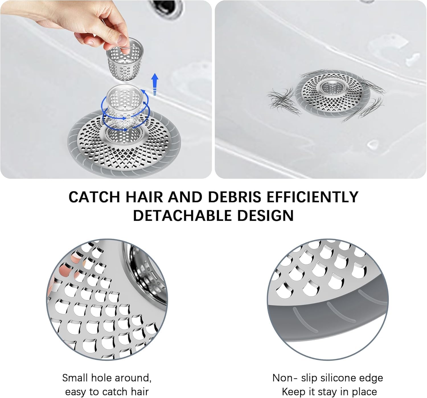 Burfocus Sink Protectors for Kitchen Sink - Silver