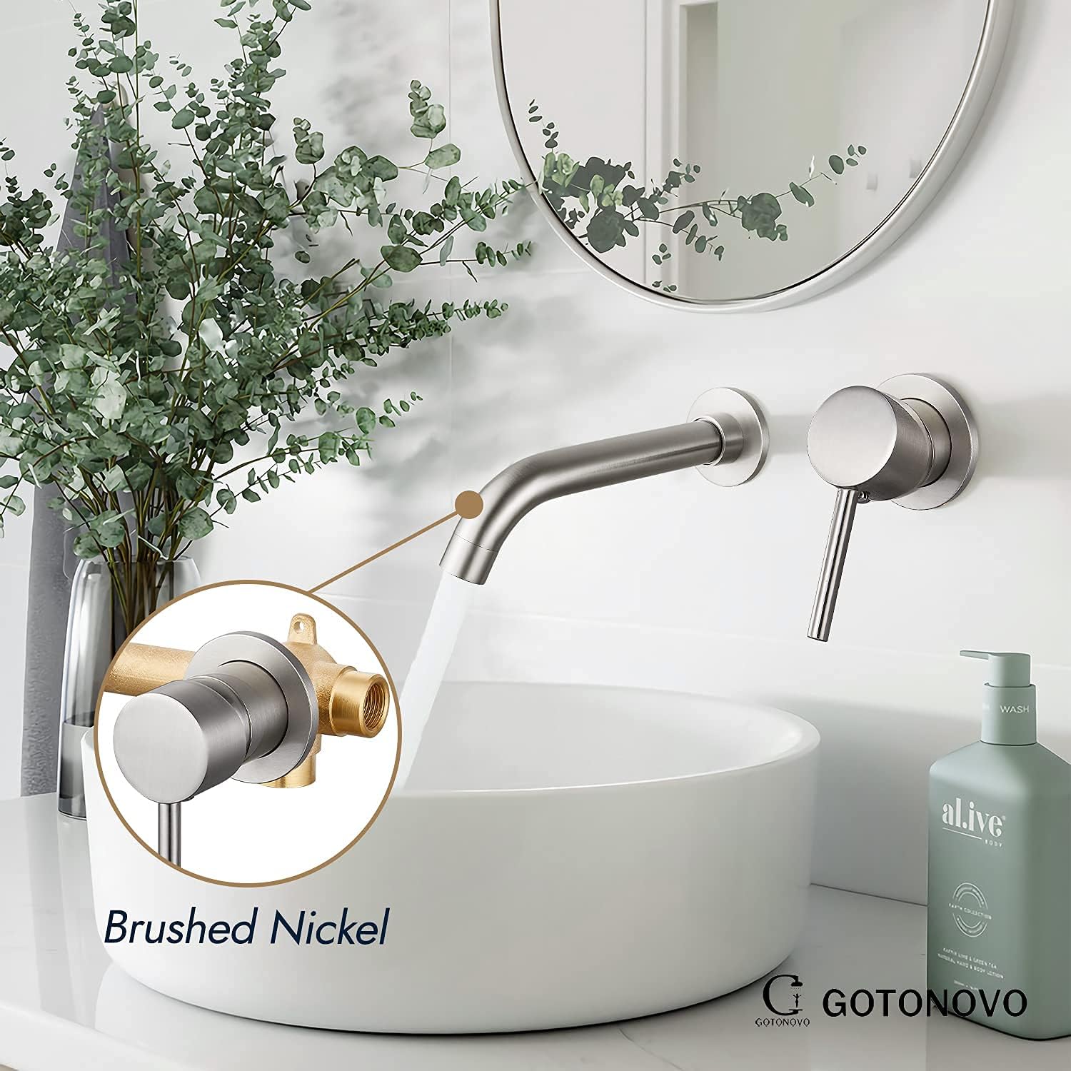 Ceiling Mount Shower Faucet with 12 Square Showerhead and Handheld