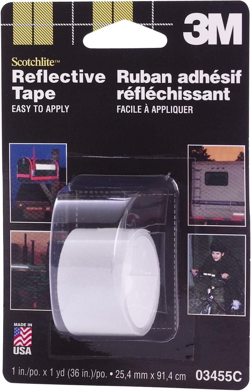 3M 03455 1 X 36 White Reflective Safety Tape