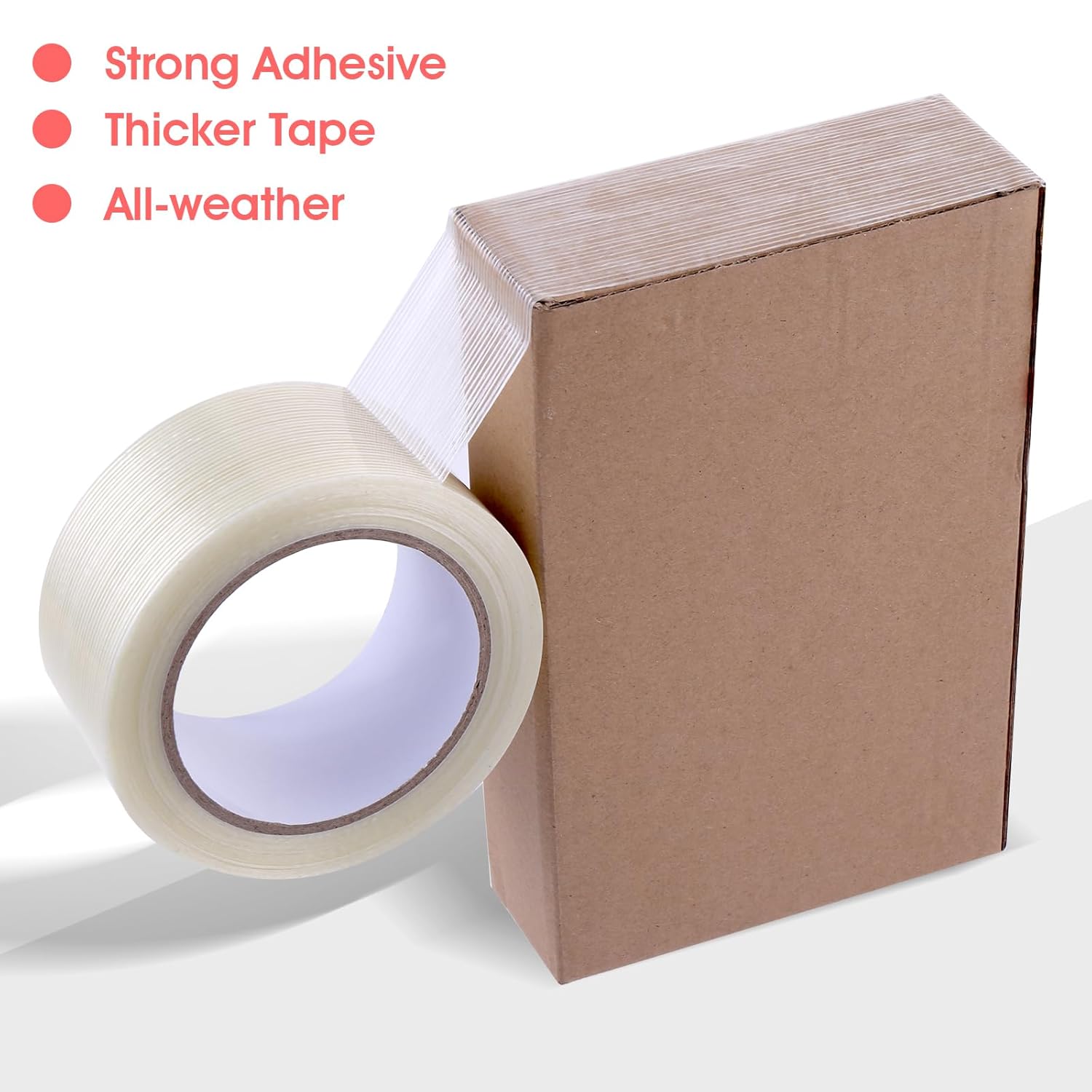 Prasacco 25M Clear Duct Tape Heavy Duty Waterproof