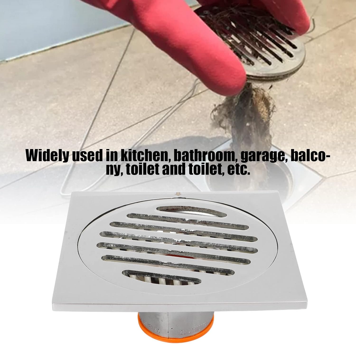 Tomotato Odor Proof Floor Drain - Copper Stainless Steel Magnetic