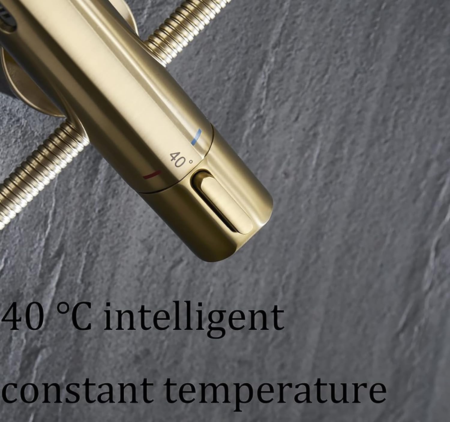 Thermostatic Shower System with Tub Spout and 3 Spray Modes