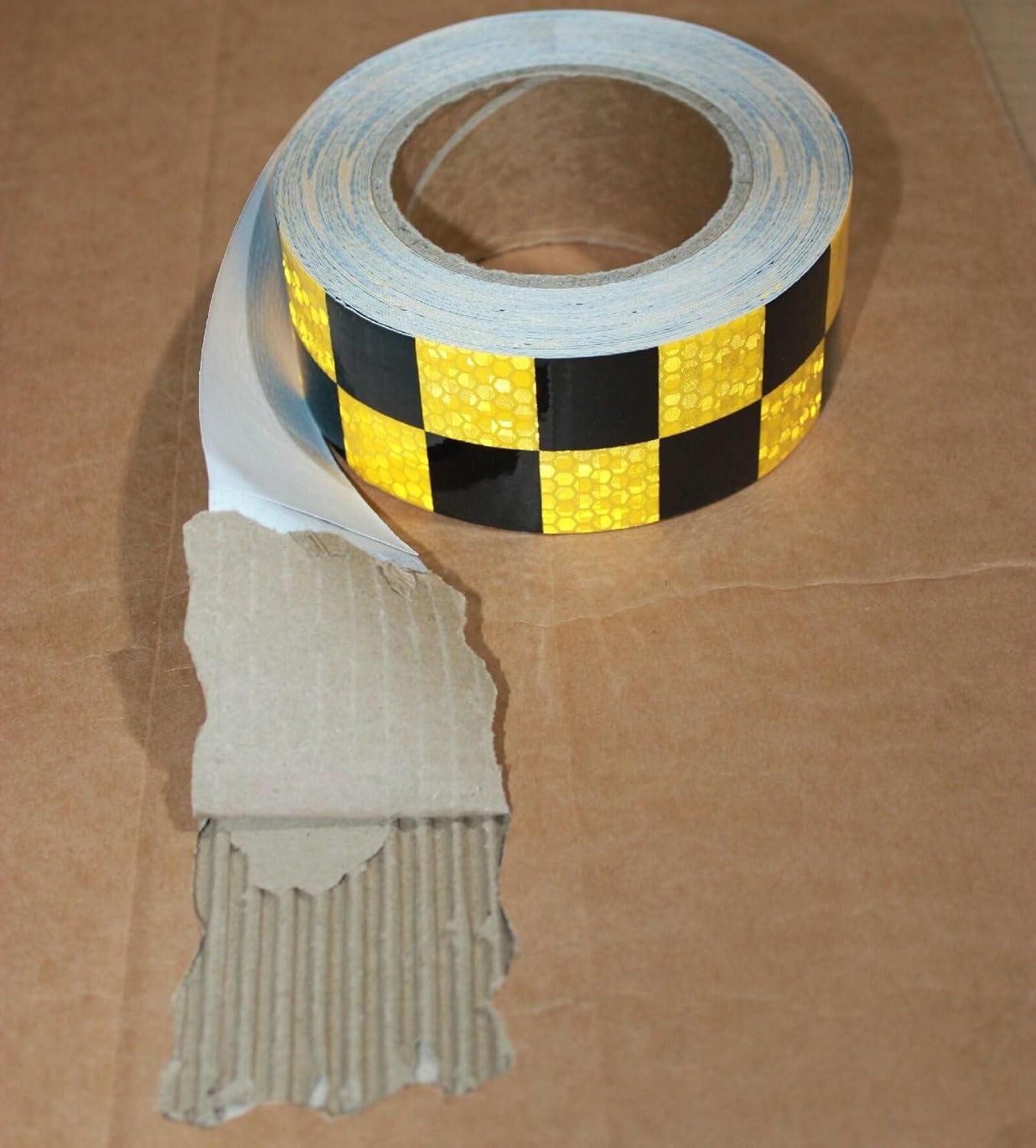 Yellow Black Reflective Tape 2x66ft for Safety and Decoration