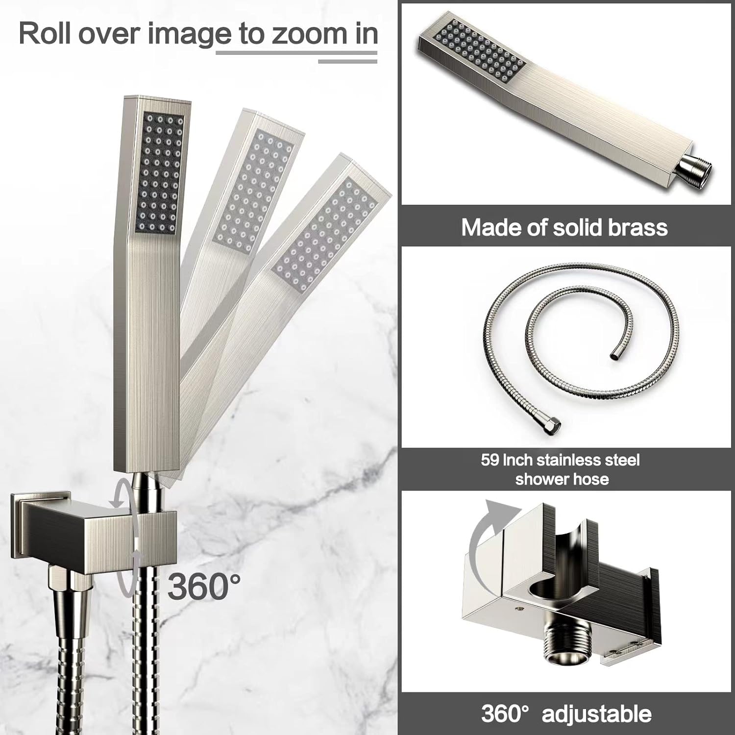 Dlvsoby 10 Inch Wall Mounted Rain Shower System