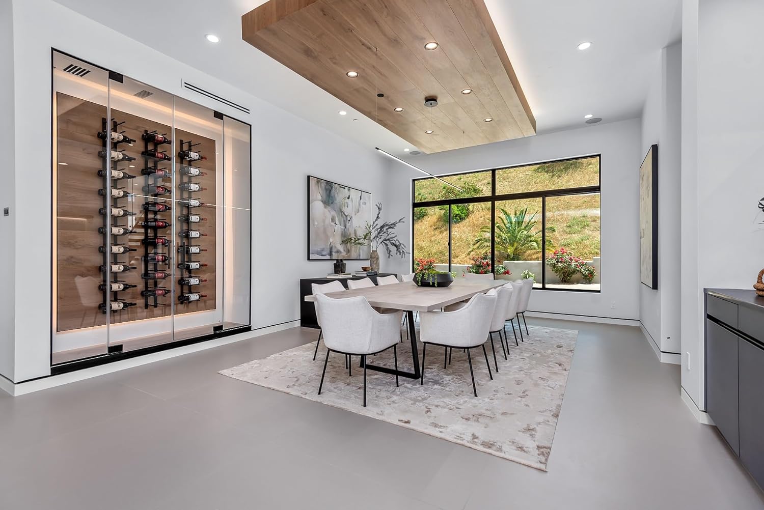 Ultra Wine Racks Wall Mounted 18 Bottle Matte Black Wine Storage