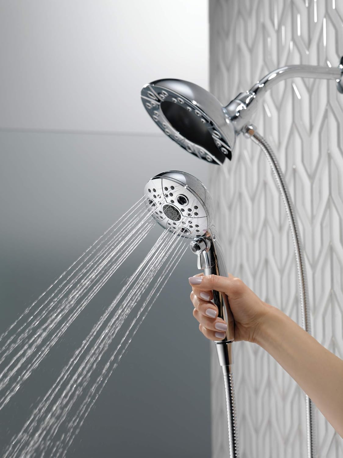 Delta Faucet 5-Spray In2ition Dual Shower Head with Handheld