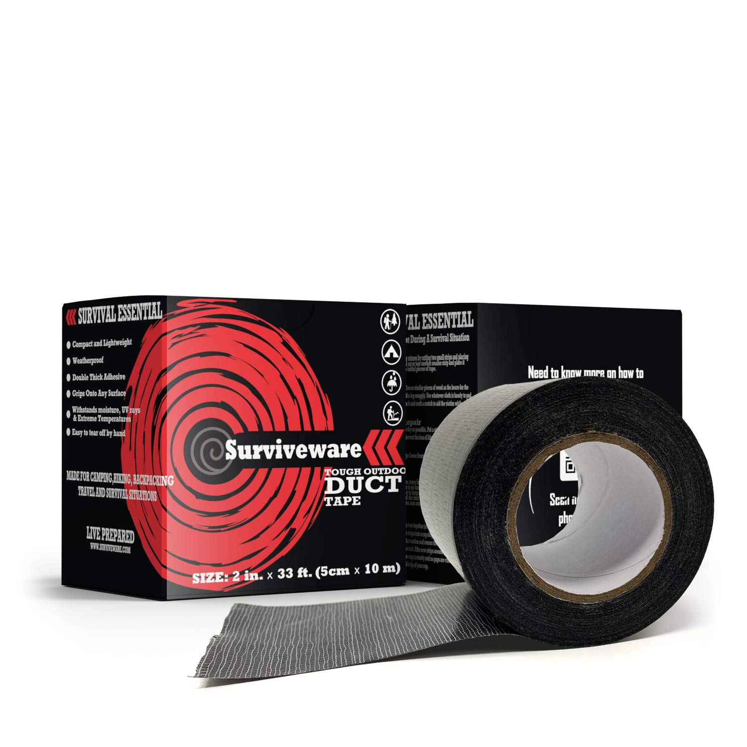Surviveware Waterproof Duct Tape for Camping and Emergency Use