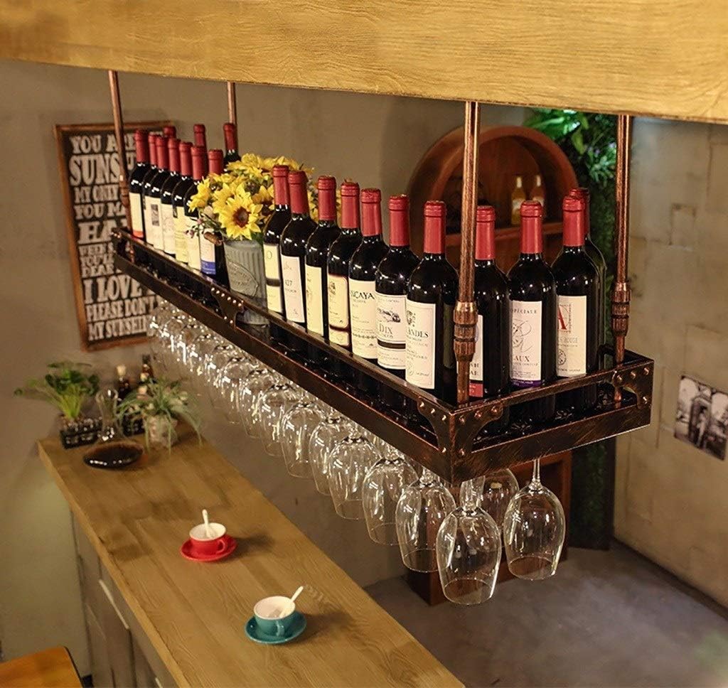 Wall-Mounted Wine Rack with Adjustable Height