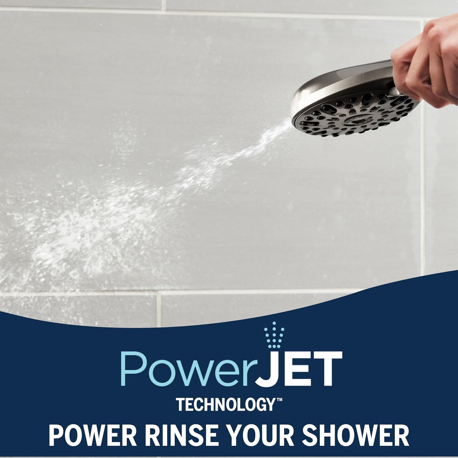 Waterpik ShowerClean Pro Handheld High Pressure Shower Head
