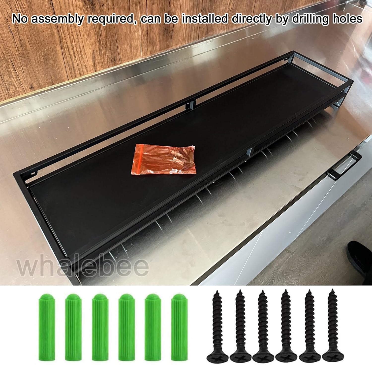 Wall Mounted Wine Rack with 9 Rows of Hooks