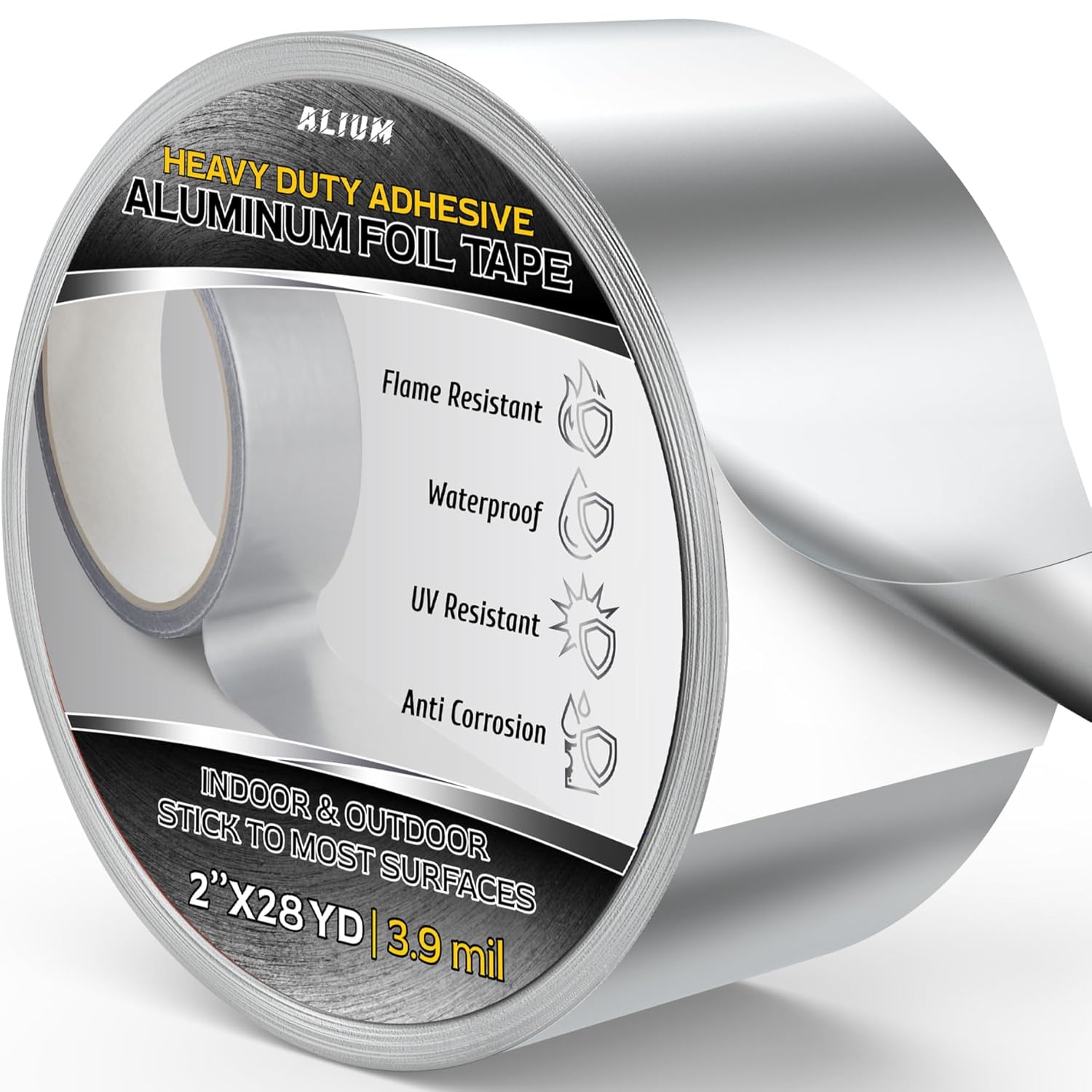 ALIUM 2 Inch x 82 Ft Heat Resistant Duct Tape 1