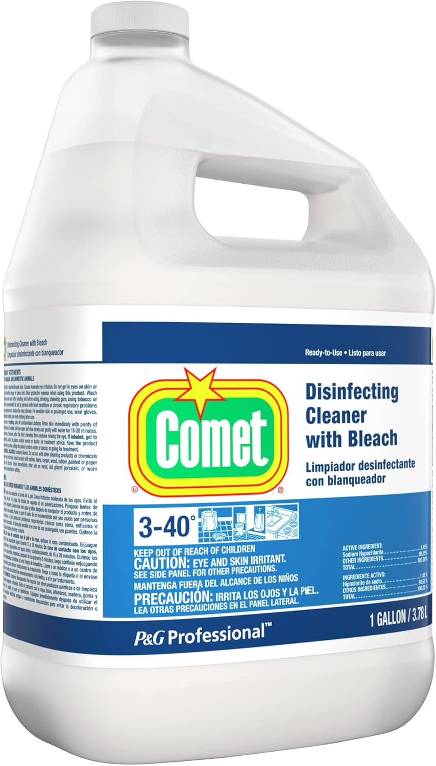 Comet Professional Disinfecting Bathroom Cleaner 128 Oz Case Of 3