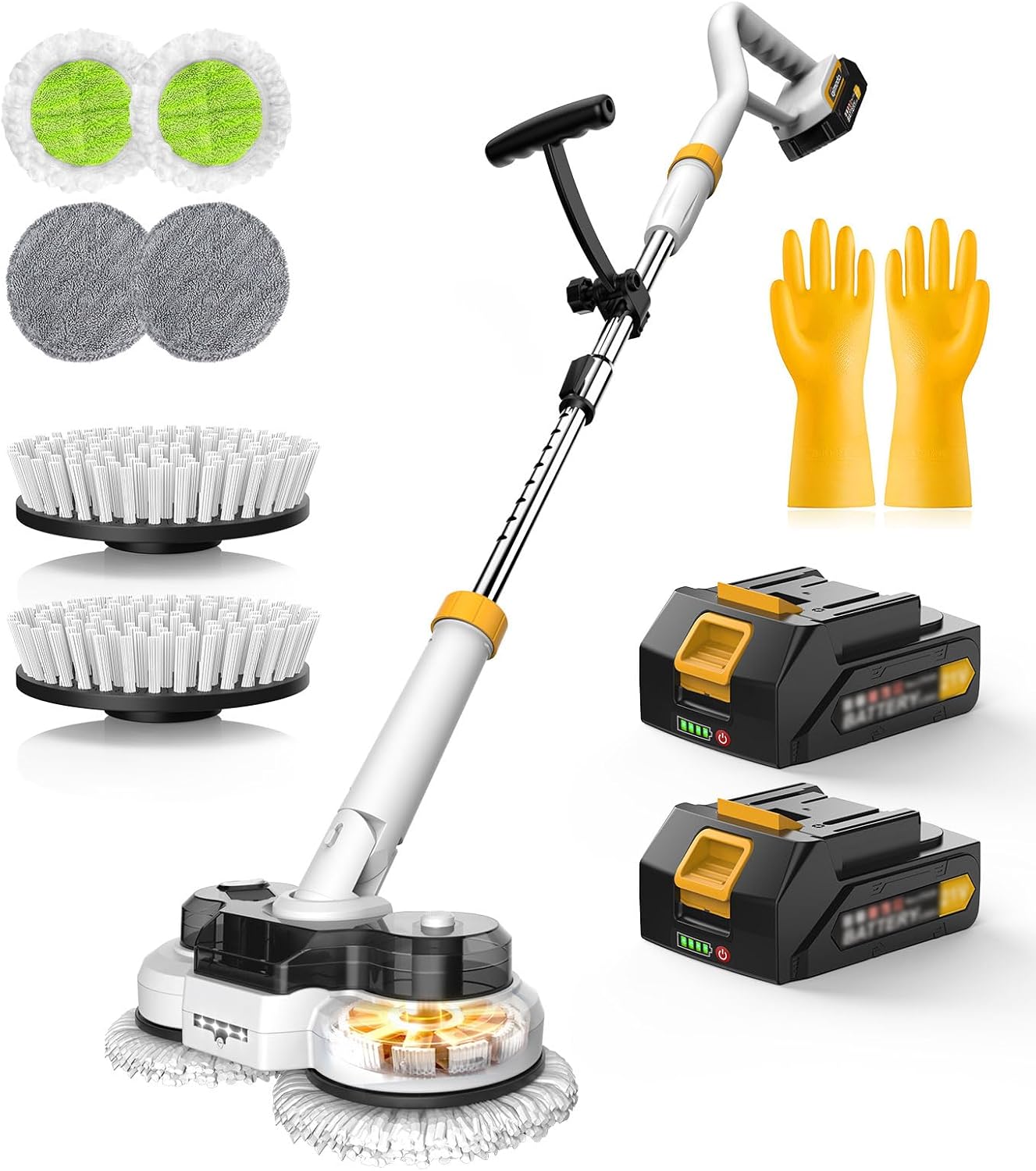 Qimedo 800RPM Cordless Electric Mop Scrubber