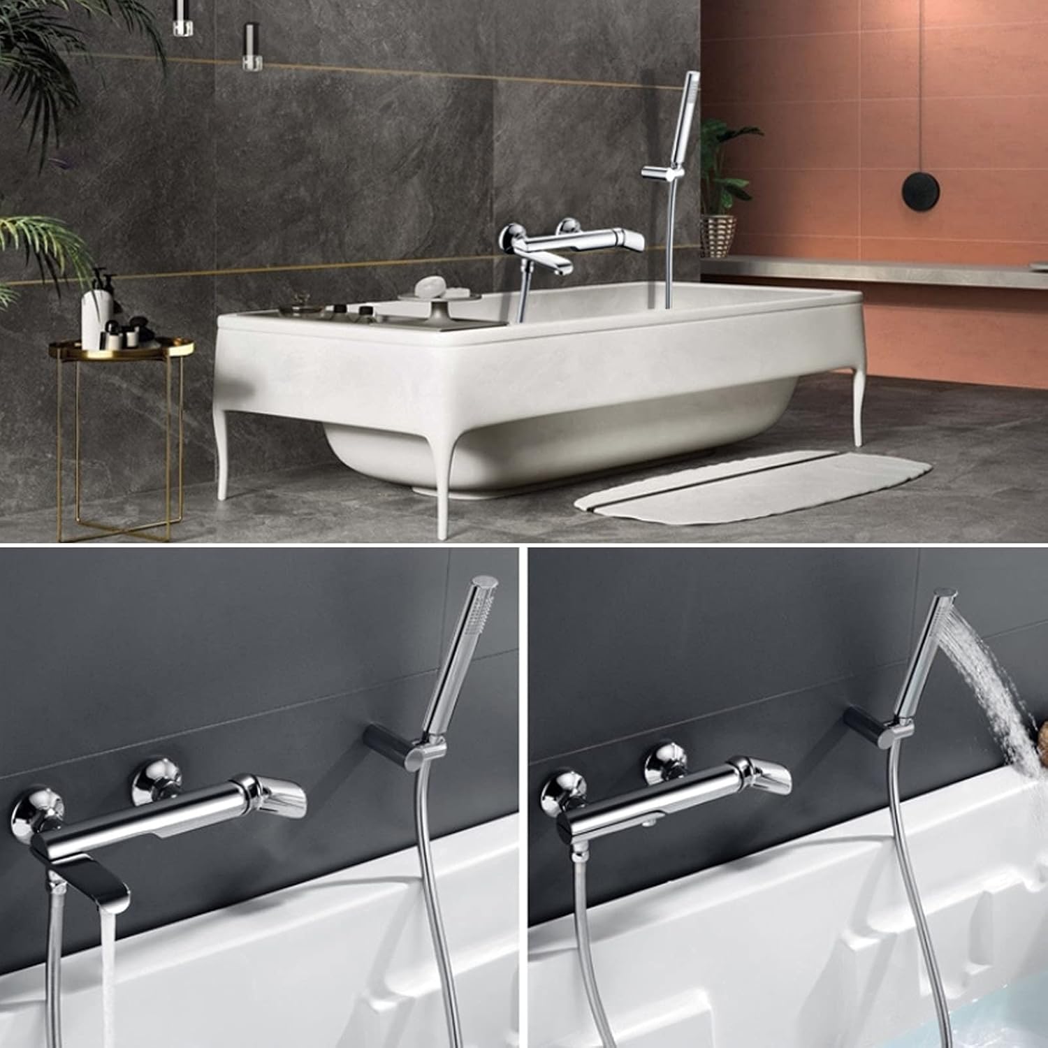 Wall Mounted Shower Faucet Set with LED Display