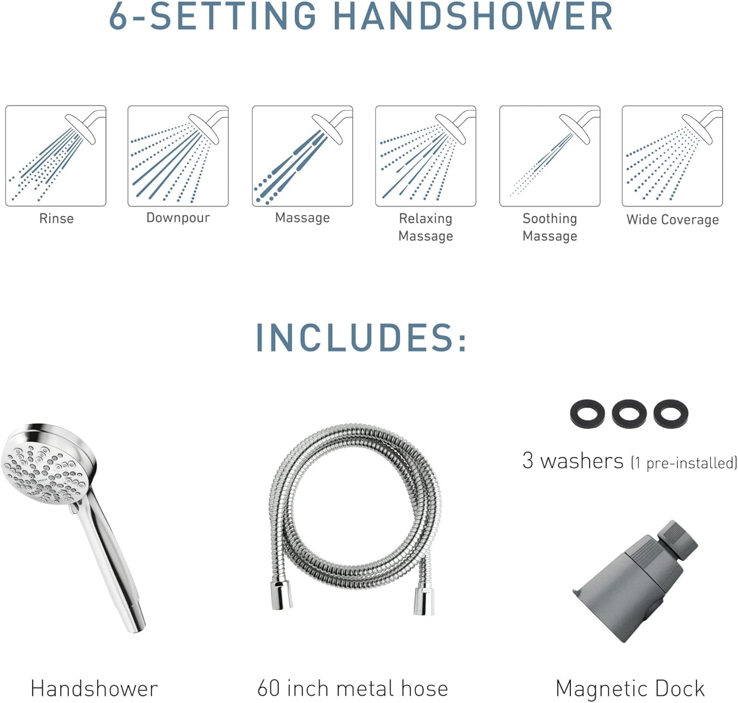Moen 26100SRN Engage Magnetix Handheld Showerhead