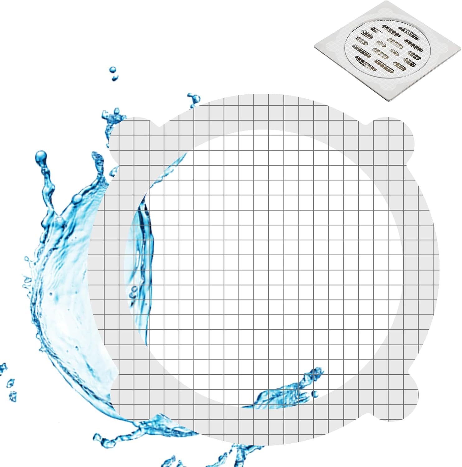 20 Pack Disposable Shower Hair Catcher Stickers