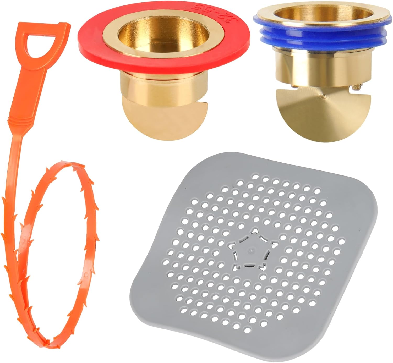 AHUONEL 4Pcs Drain Cleaner Tool Set Universal