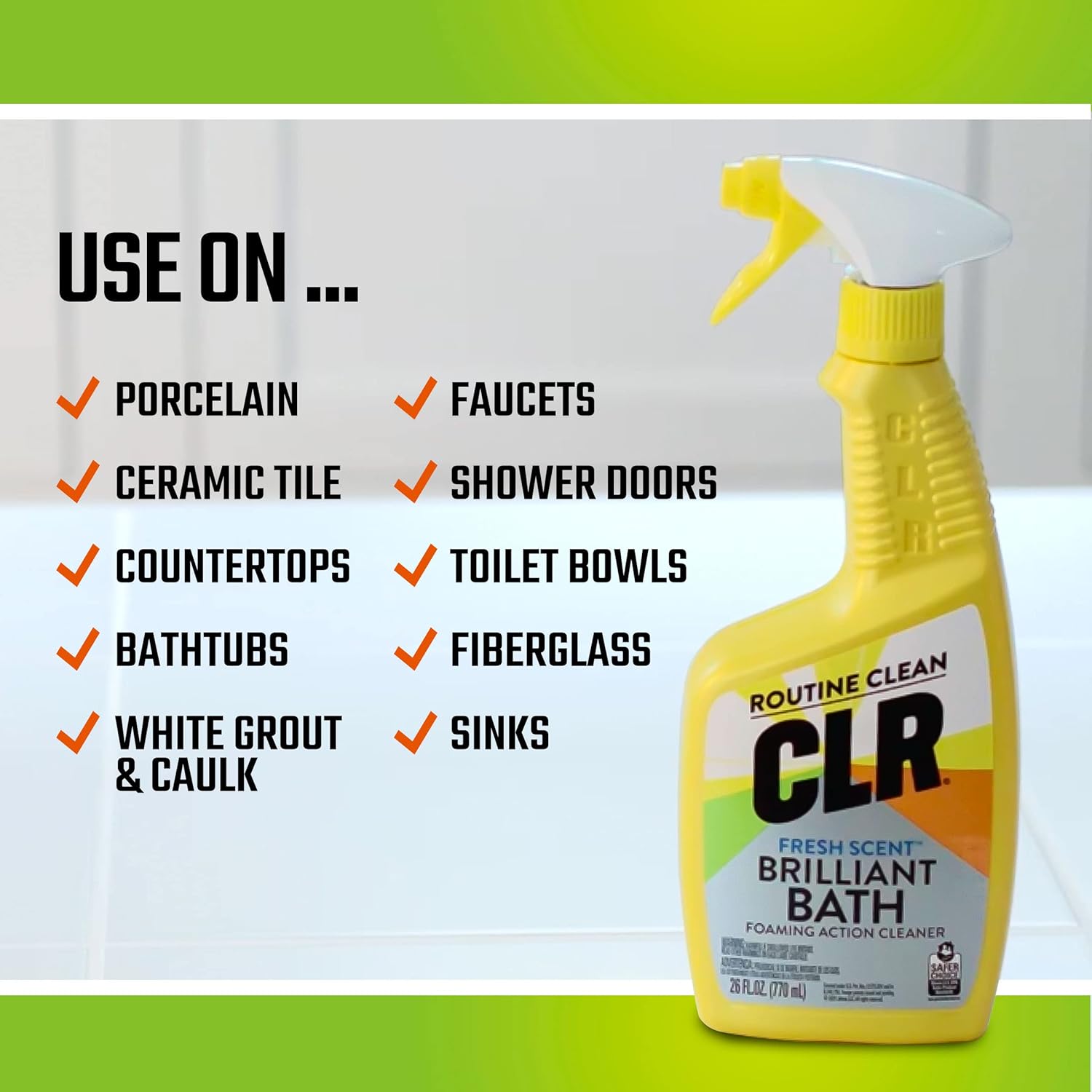 CLR PRO and CLR Brilliant Bath Foaming Cleaner Set