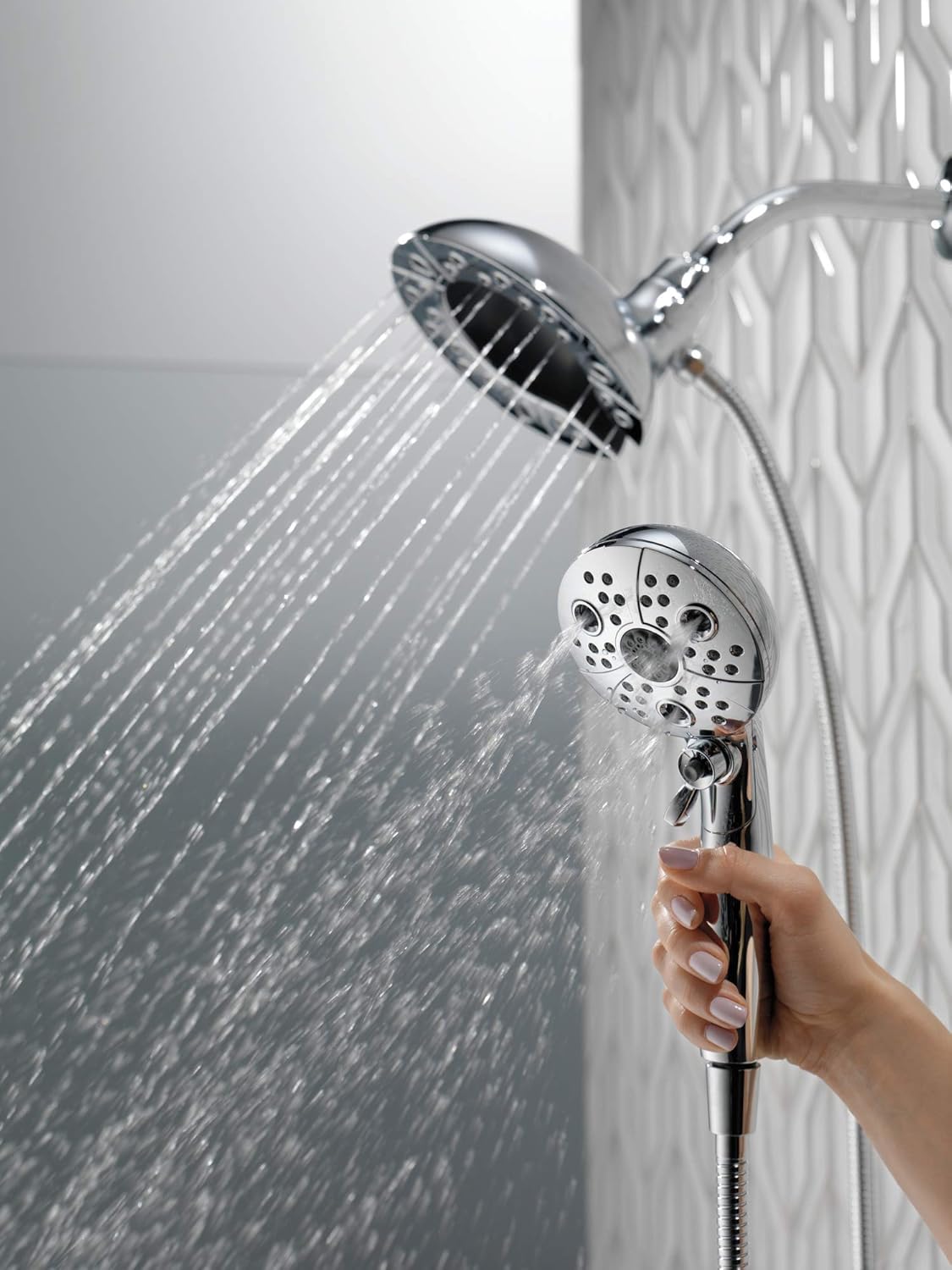 Delta Faucet 5-Spray In2ition Dual Shower Head with Handheld