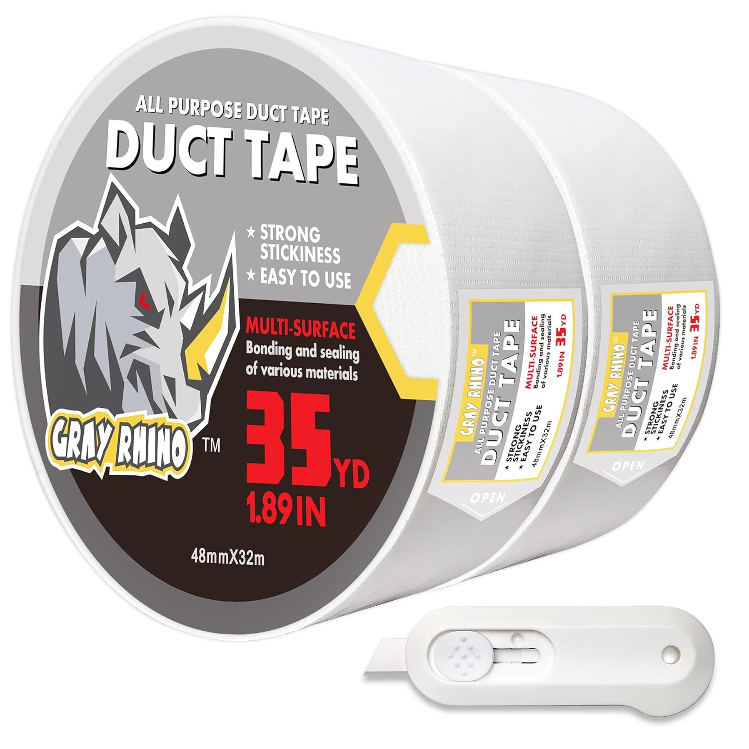 Heavy Duty Waterproof Duct Tape 188in 105ft Blackout Tearable