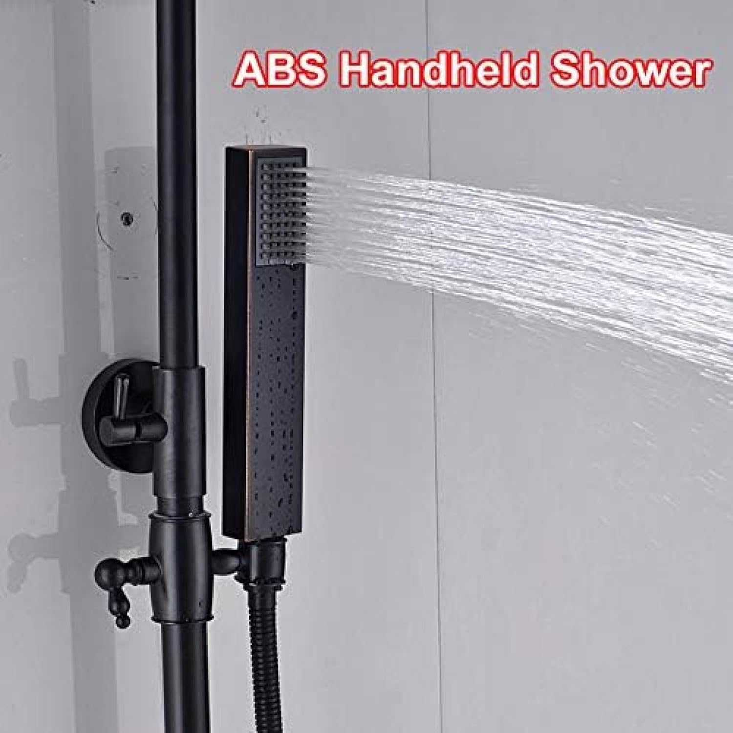 TECKI Shower Faucet with LED and Handheld Rainfall Head Set